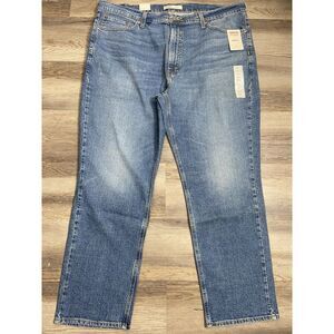 New Mens Signature Levi Strauss Athletic Blue Jeans 42x30 Flex Moves With You